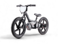 Bicicleta de equilíbrio elétrica de 24 volts, 16 polegadas - preto