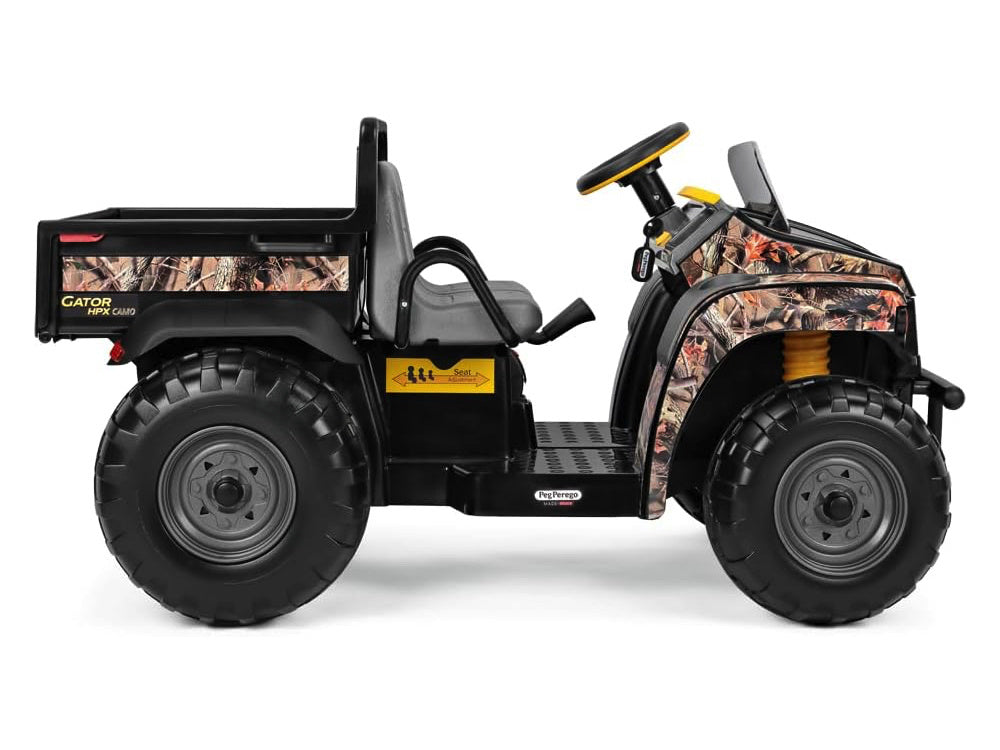 Trator elétrico para crianças John Deere Gator HPX  Camuflado 12V 2 Lugares