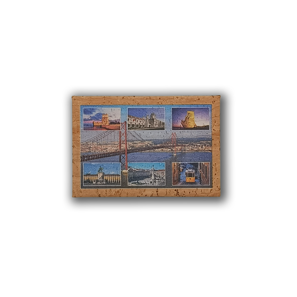 Lisbon Site - Cork Fridge Magnet