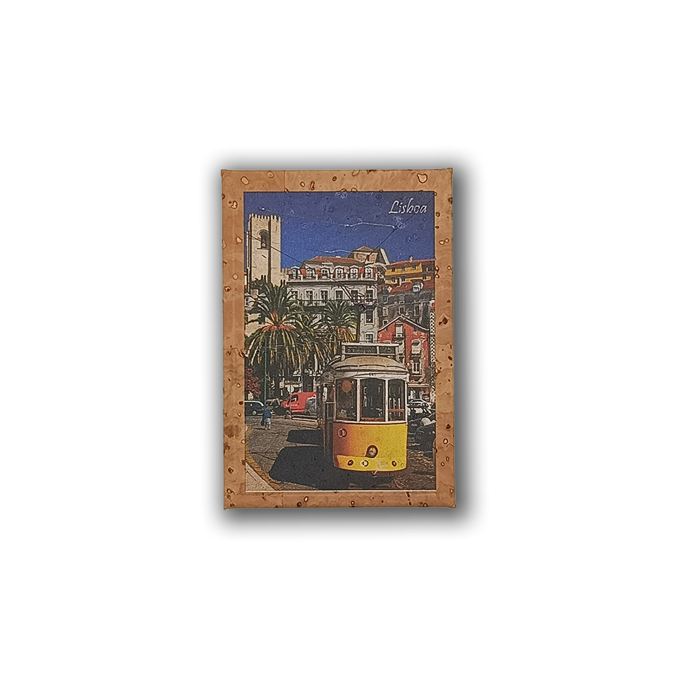 Lisbon Tram - Cork Fridge Magnet