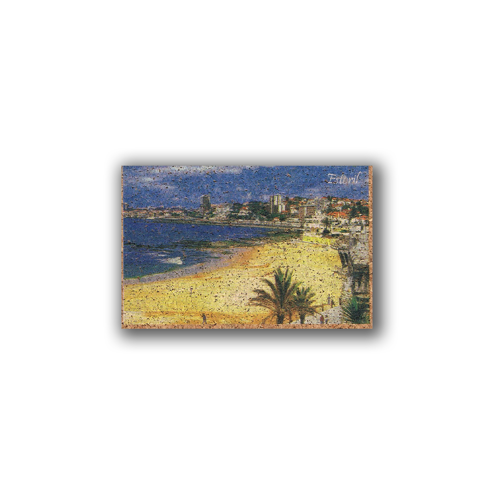 Estoril Beach - Cork Fridge Magnet