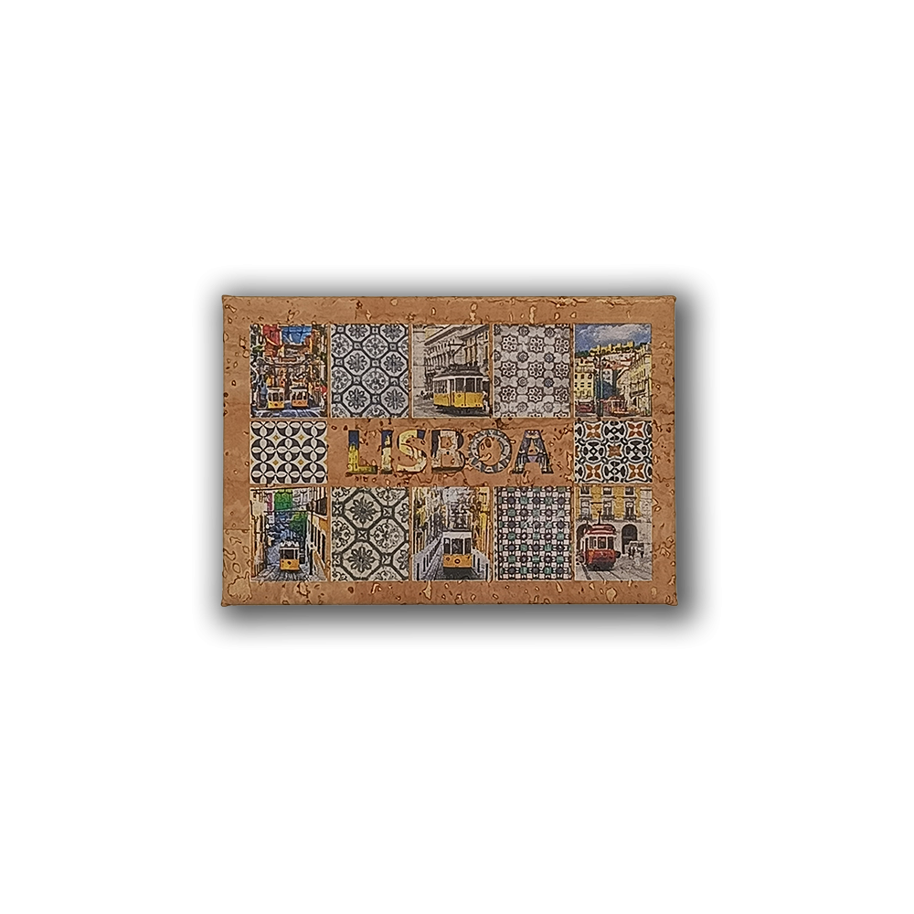 Tiles & Trams - Cork Fridge Magnet