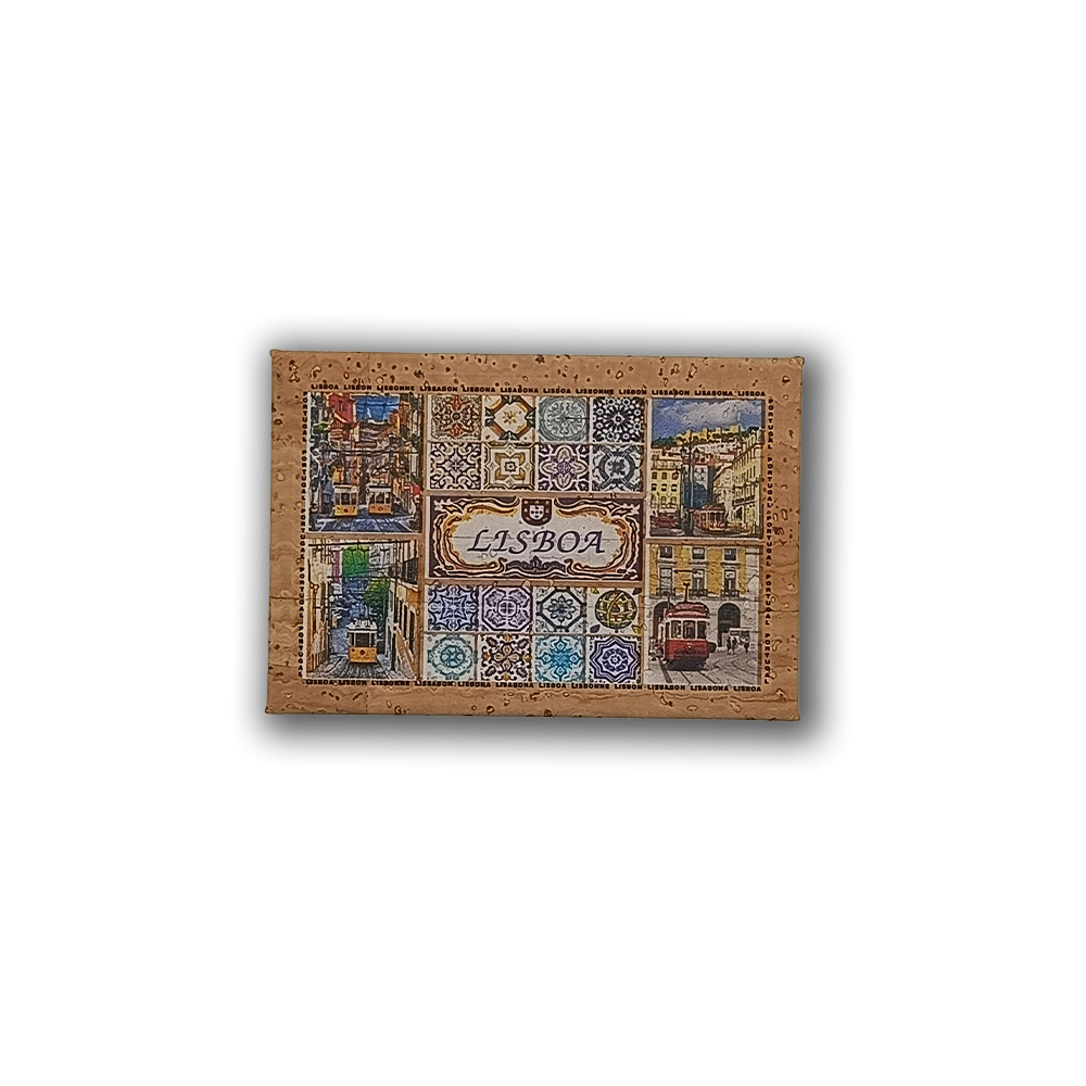 Remember Lisbon - Cork Fridge Magnet