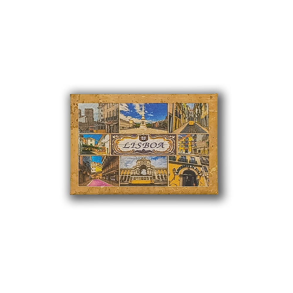 Welcome to Lisbon - Cork Fridge Magnet