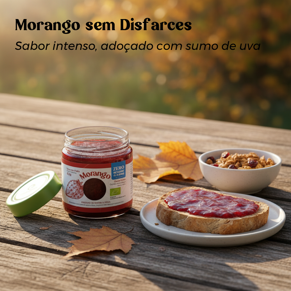 Doce Extra de Morango Biológico, Sem Açúcar