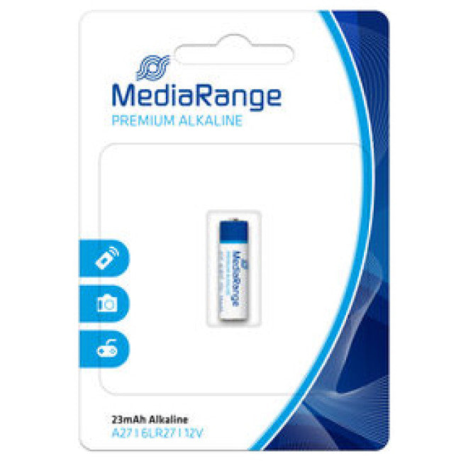 Pilha Alcalina Premium MediaRange A27 (1 Unidade)