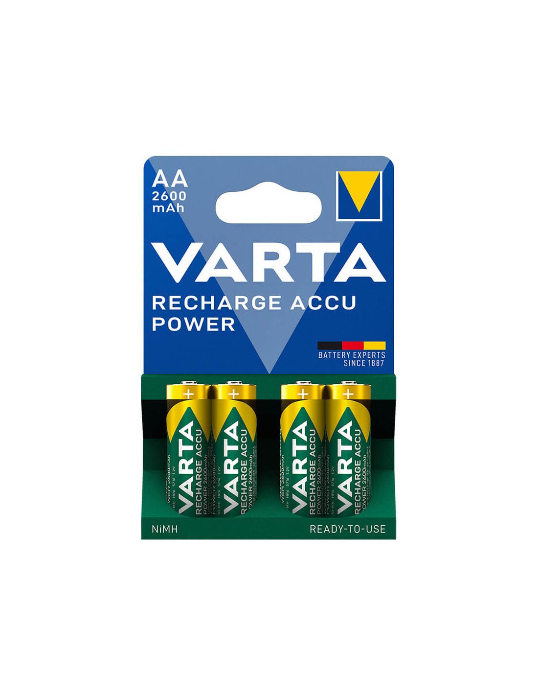 Pilha Recarregável Varta AA Pack de 4 Unidades