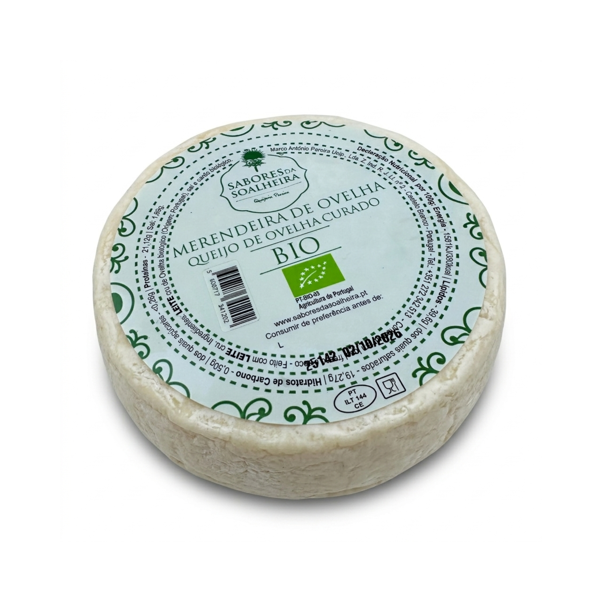 Queijo Merendeira de Ovelha Curado Biológico | Sabores da Soalheira