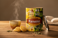 RAIANO Biológico - Chá de Ervas e Broas de Mel em Lata Eco | Geocakes