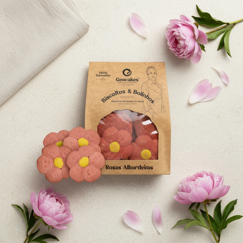 Biscoitos Rosas Albardeiras da Beira Baixa - Geocakes