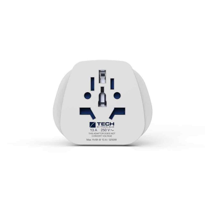 Travel Blue Adaptador de Corrente Entrada Mundial para Tomada Britânica