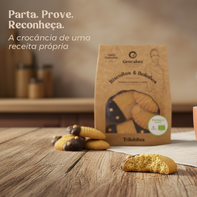 Trilobites Biológicas - Biscoitos Geológicos Artesanais 190g