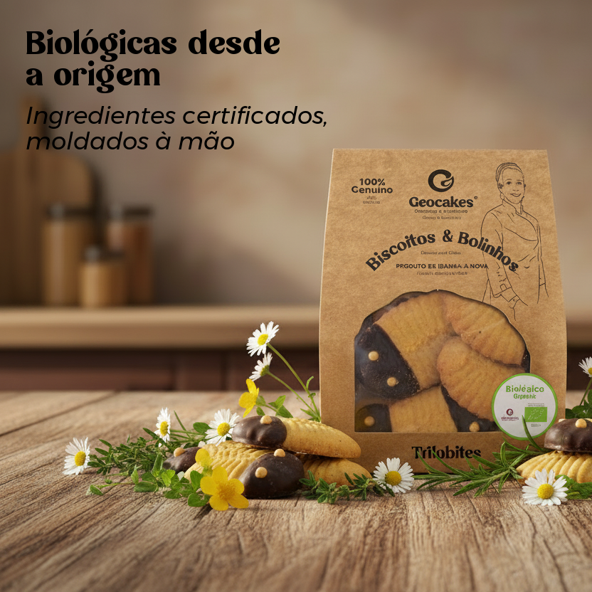 Trilobites Biológicas - Biscoitos Geológicos Artesanais 190g