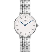 Daniel Wellington DW Watch Petite Roman Numerals 5-Link Silver 28mm