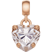 Daniel Wellington DW Charm Heart Crystal One Size Rose Gold/White