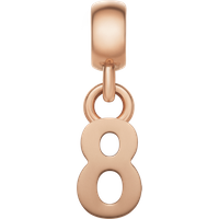 Daniel Wellington DW Charm Number 8 Rose Gold