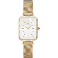 Daniel Wellington DW Watch Quadro Lumine Bezel Evergold MOP 20x26mm Gold