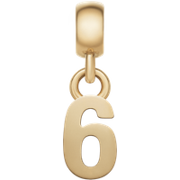 Daniel Wellington DW Charm Number 6 Gold
