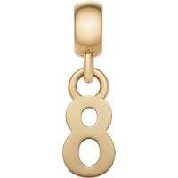 Daniel Wellington DW Charm Number 8 Gold
