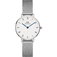 Daniel Wellington DW Watch Petite Roman Numerals Sterling 28mm Silver