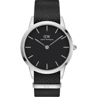 Daniel Wellington DW Watch Iconic Black NATO Dial 40mm Silver