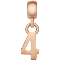 Daniel Wellington DW Charm Number 4 Rose Gold