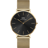 Daniel Wellington DW Watch Classic Mesh Onyx 40mm Gold