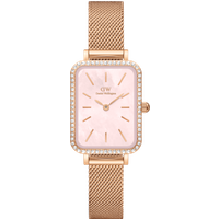 Daniel Wellington DW Watch Quadro Lumine Bezel Melrose Pink MOP 20x26mm Rose Gold