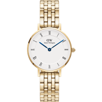 Daniel Wellington DW Watch Petite Roman Numerals 5-Link Gold 28mm