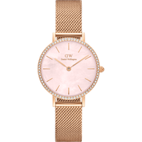 Daniel Wellington DW Watch Petite Lumine Bezel Melrose Pink MOP 28mm Rose Gold