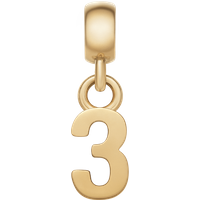 Daniel Wellington DW Charm Number 3 Gold