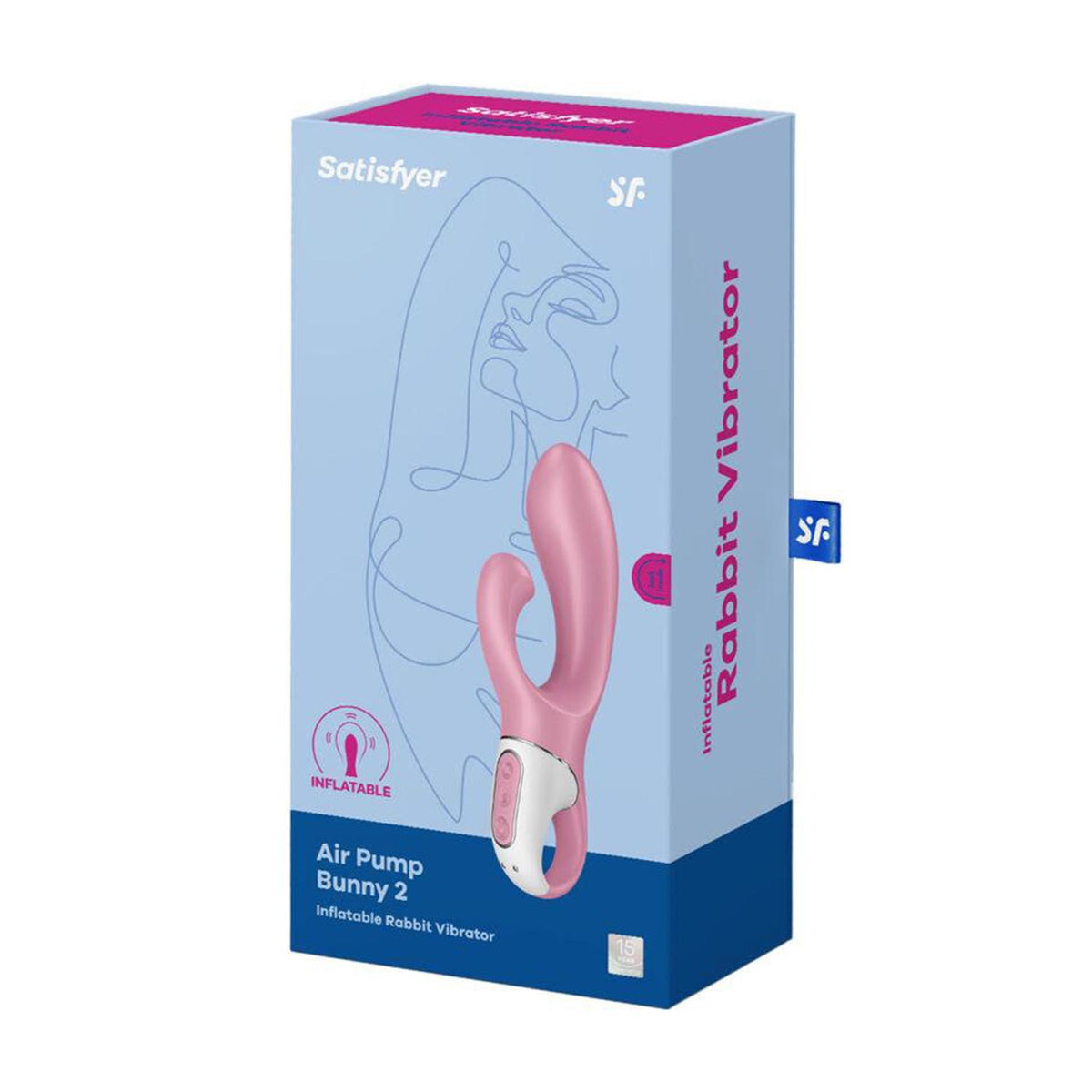 Satisfyer Air Pump Bunny 2 Vibrador Rabbit Insuflável – 1 Unidade
