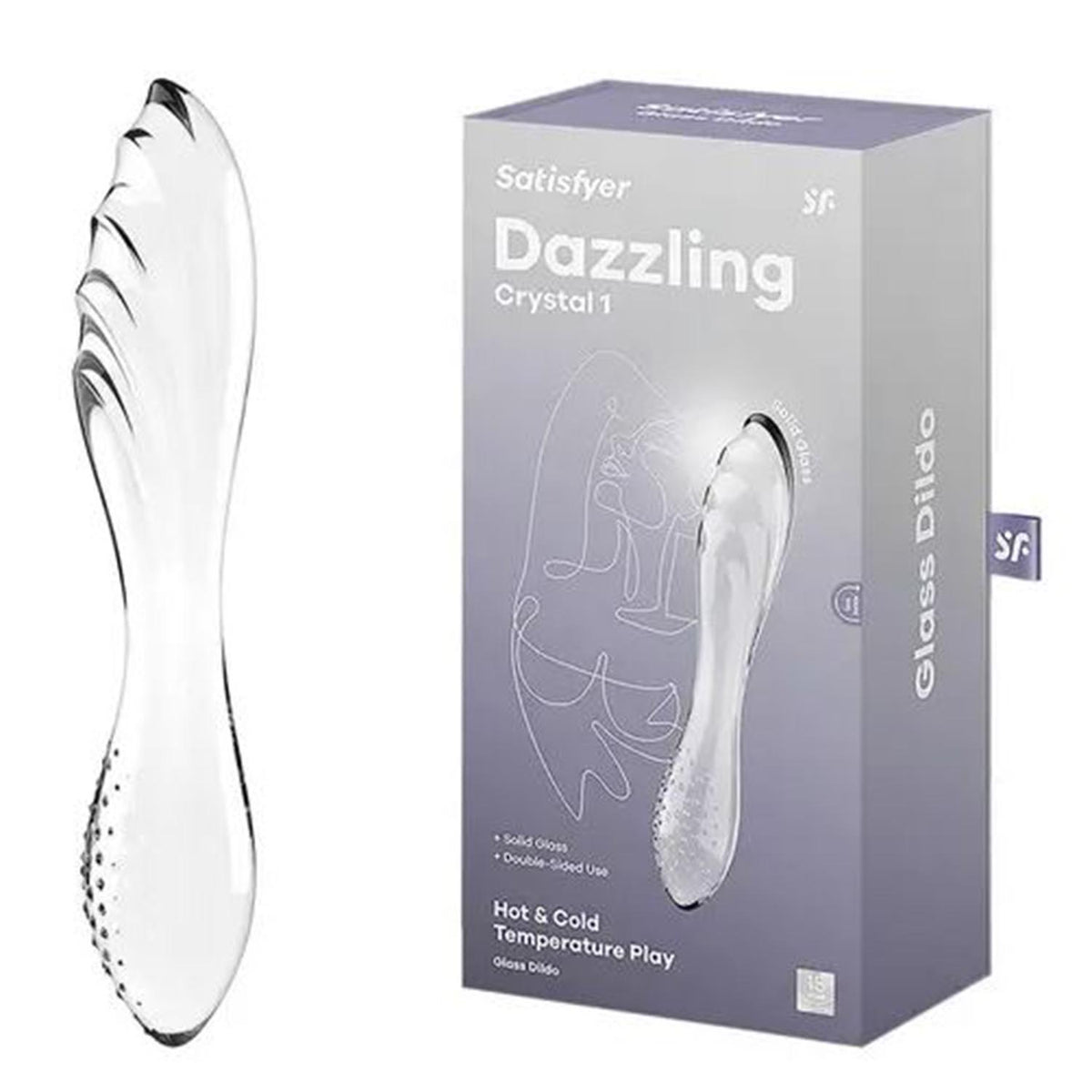 Satisfyer Dazzling Crystal Consolador de Vidro Transparente – 1 Unidade