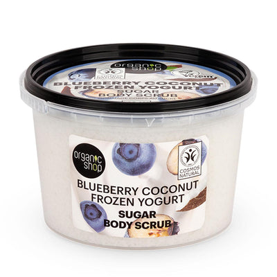 Organic Shop Blueberry & Coconut Exfoliante Corporal de Açúcar – 250 Ml