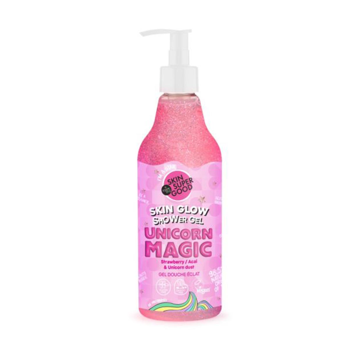 Organic Shop Unicorn Magic Gel de Duche Morango e Açaí – 500 Ml