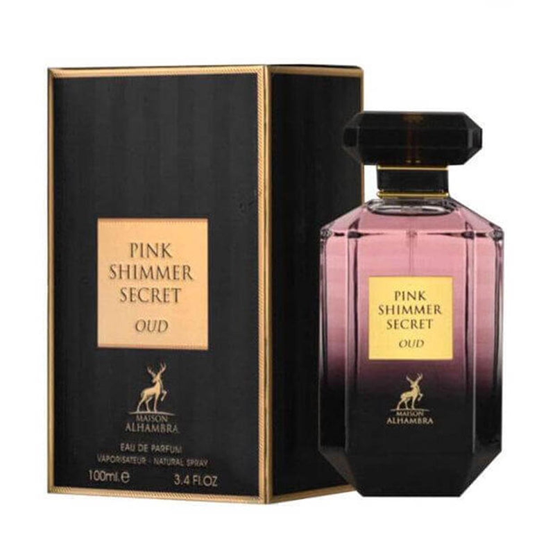 maison alhambra pink shimmer secret oud eau de parfum 100 ml