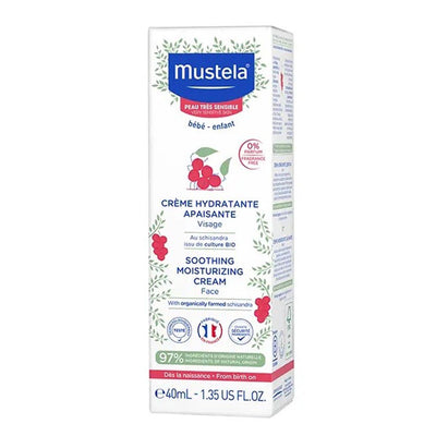 mustela bebe creme facial hidratante piel sensible 40 ml