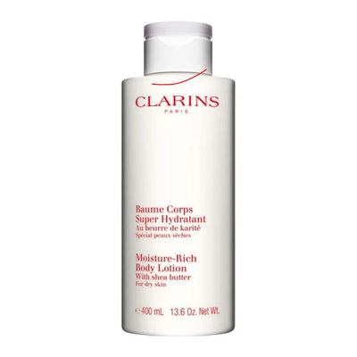 clarins moisture-rich loção corporal pele seca 400ml