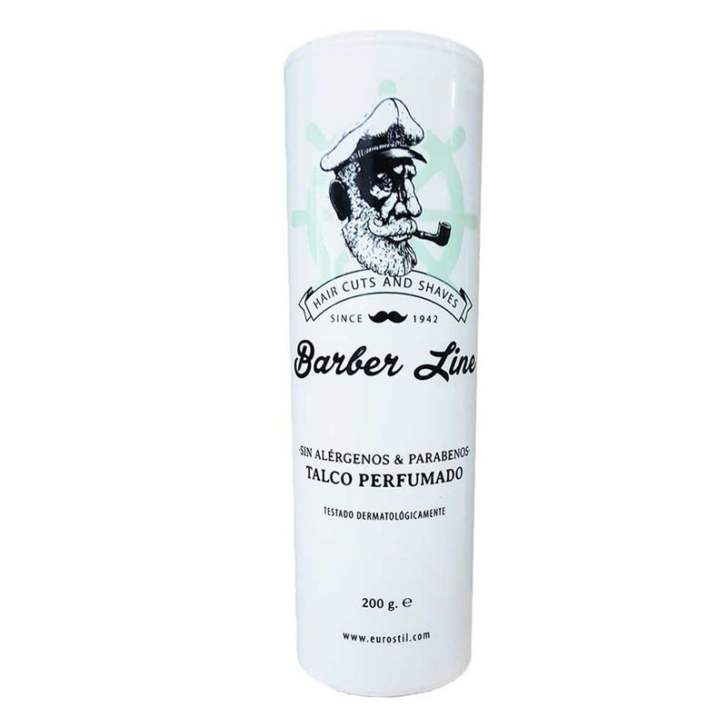 eurostil barber line talco perfumado 200g