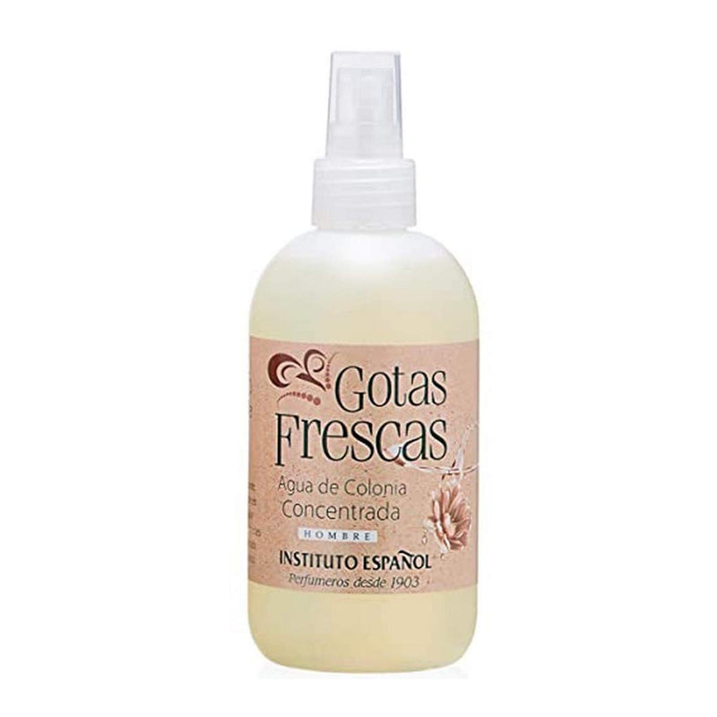 instituto español gotas frescas eau de cologne concentrada para homem 250ml vaporizador