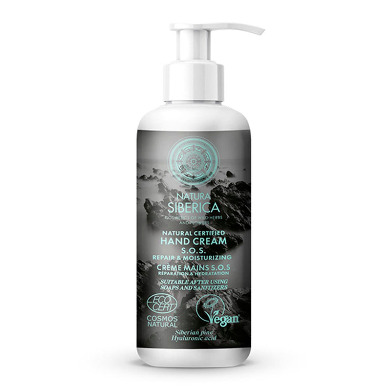 natura siberica sos cremes de manos reparacion hidratacion 250ml