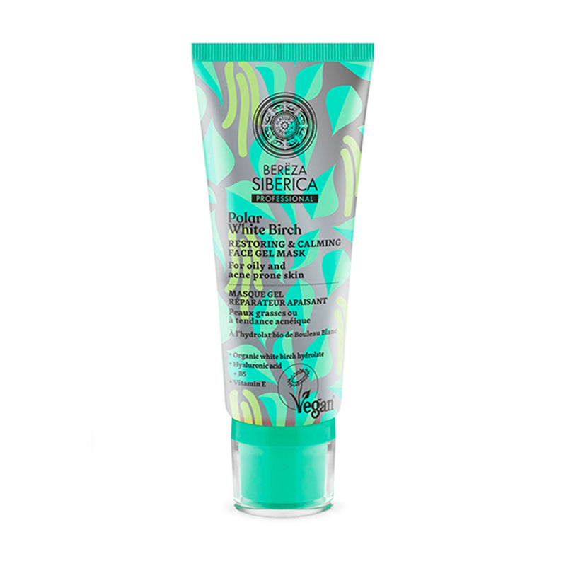 natura siberica bereza polar white birch gel-máscara 100ml
