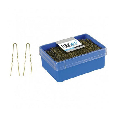 Eurostil Cabelo Ganchos Invisible Bronze 400 unidades