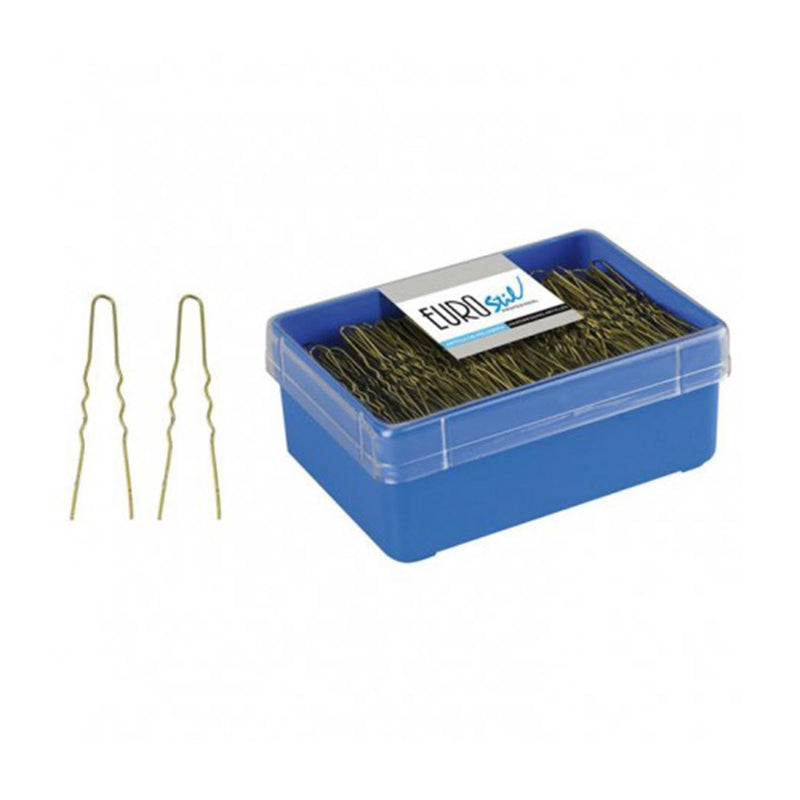 eurostil cabelo horquillas invisible bronze 400un