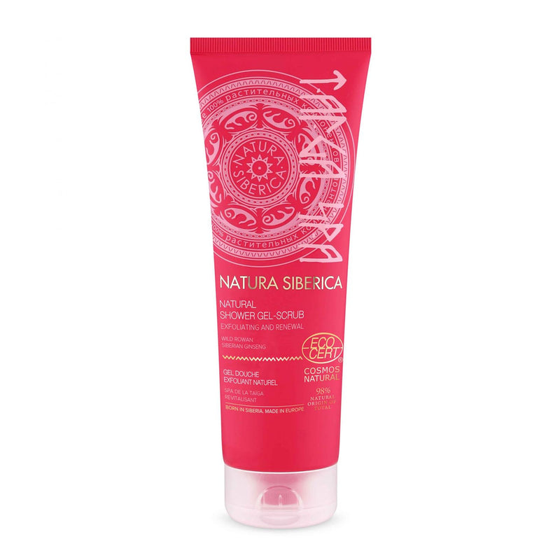 natura siberica natural gel-exfoliante siberian ginseng 200ml