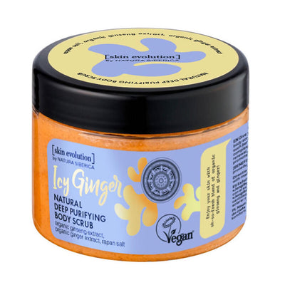 natura siberica skin evolution exfoliante corporal purificante icy ginger 300ml