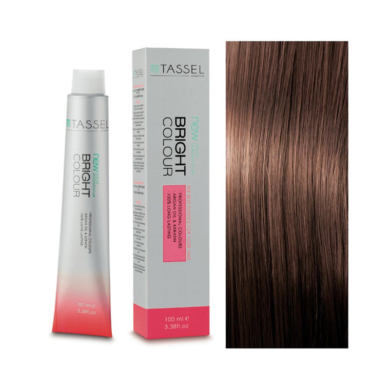 eurostil bright colour tinte 7.77 rubio medio chocolate 1un