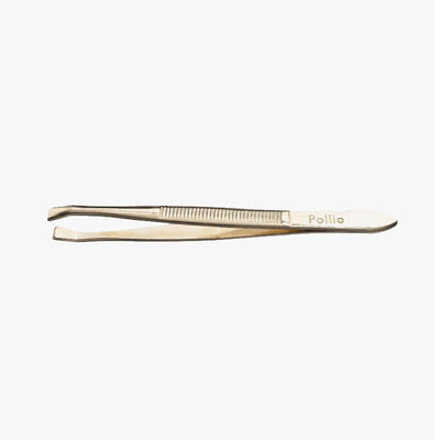 Eurostil Dourada Pinça de Depilar 8 cm 1 unidade