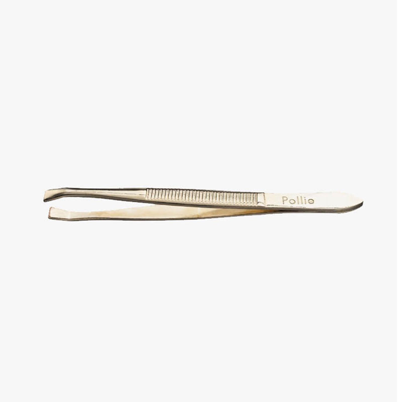 eurostil dorada pinza de depilar 8cm 1un